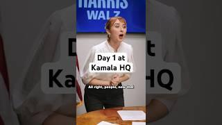 Day 1 at Kamala HQ  #election2024 #weird #kamalaharris #trump