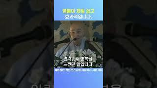 염불이 제일 쉽고 효과적입니다. 청화스님