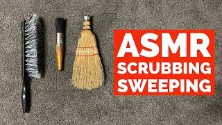 ASMR - Video #23 - Cleaning rug. Sweeping and brushing