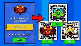 FREE! PIN,x40 DEMONIC & ANGELIC DROPS QR CODES  | BRAWL STAR QR CODES 2024 | BRAWL STARS NEW UPDATE