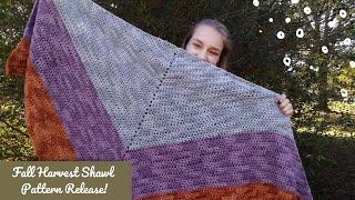 The Graceful Tangle | Pattern Release! | Fall Harvest Shawl