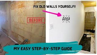 How To Plaster A Wall For £50 Yourself - WITHOUT PLASTER! How I Created A Smooth Wall Myself