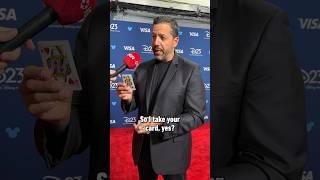 David Blaine does magic for us on the red carpet! #magic #davidblaine #donotattempt #d23 #disney