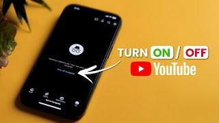 How to Turn On or Off YouTube Incognito Mode on iPhone 16 Pro?