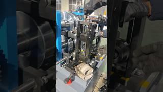 A quick change z purlin roll forming machine under debugging.