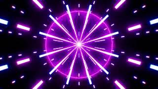 Music Beat Neon Light Energy Circle  VJ Loop