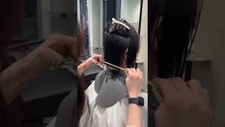 엉키고 빗질힘든 긴머리 안녕 #단발태슬컷 #단발머리 #태슬컷