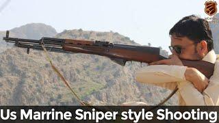 US Marine Scout Sniper style long Range Shooting trick|Shafiq Afridi