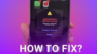 Liquid Detected in Lightning or USB C Connector  How to Fix?
