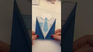 DIY 3D shirt gift card tutorial - cute and easy gift for dad (last minute Father’s Day gift idea)