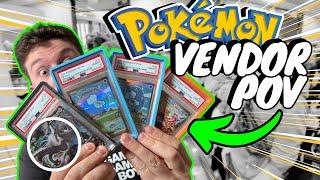 WE BOUGHT A TON!! | Pokemon Card Show Vendor POV | Vintage Pokemon ?!?!