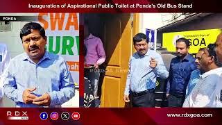 Inauguration of Aspirational Public Toilet at Ponda's Old Bus Stand