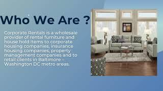 Furniture and Housewares on Rent From Corporate Rentals