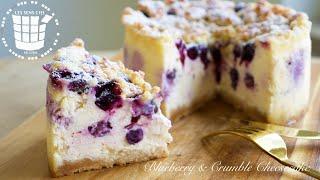 ︎超濃厚ブルーベリーのクランブルチーズケーキの作り方︎How to make Blueberry ＆ Crumble Cheesecake︎ベルギーより#117