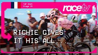 RICHIE GOES ALL IN...AGAIN!!! - Stage 15 | RaceTV | Richard Carapaz | Tour de France 2024