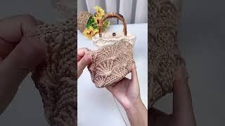 Unique crochet bag. Easy to crochet Easy and beautiful crochet pattern The tutorial has been updated