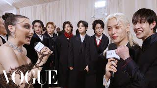 Stray Kids Prepare to Unveil Their Debut Met Gala Look | Met Gala 2024 With Emma Chamberlain