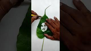 Parineeti Chopra On Leaf Carving Art | Leaf Art | #shorts #youtubeshorts #short