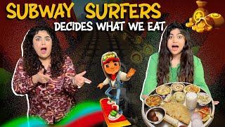 Subway Surfers Decides Our Budget for the Day!  | 24 Hours Food Challenge #thakursisters