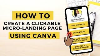 How To Create A Clickable Landing Page Using Canva