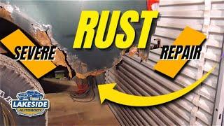 Severe Rust Repair - Lower Quarter Patch Panel Installation