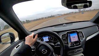 2020 Volvo XC90 T6 R-Design AWD - POV Test Drive (Binaural Audio)