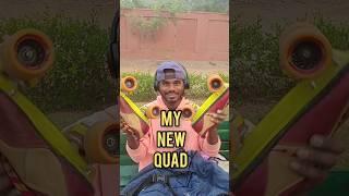 New quad skate with rink wheel#quadskates  #skating #india #indianskater #quadskating  #skate