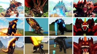 Total KAIJU Ark Survival Mod VS Total KAIJU em Roblox - Comparação 2022