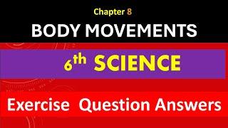 6th  Science #Body movement #Exercise question answers‎@RKclasses-lrm 