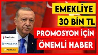 Ocak 2025 emekli maaşı zammı belli oluyor sırada promosyon var? 30 bin TL emekli promosyonu