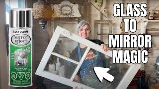 Glass to Mirror Magic: DIY Upcycle with Mirror Spray Paint