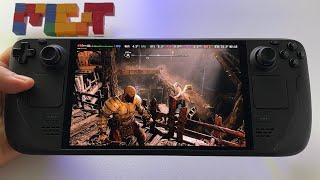 God of War Ragnarok | Steam Deck OLED handheld gameplay | Steam OS