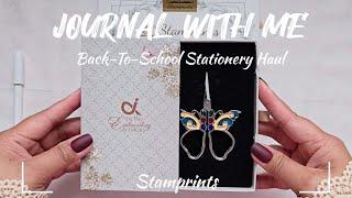 ASMR Journaling + Back to School Stationery Haul ft @stamprints