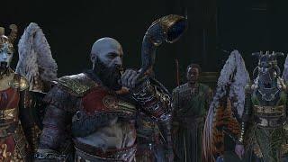 Kratos Blows Heimdall’s Gjallarhorn and Launches Asgard Invasion | God of War Ragnarök