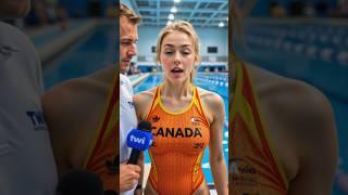 The reporter didn't expect he was interviewing a robot #swim 2025 #canada
