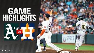 A's vs. Astros Game Highlights (9/12/24) | MLB Highlights