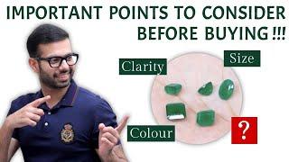 Important Factors to Consider Before Buying Gemstones | Emerald Stone | Gemstone | GemRishi