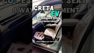 creta ev co pessanger seat with 8way adjustments #yourcaradvisor #cretae #cretasuv