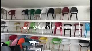 furniture plastic pu leather metal bar stools dining chairs