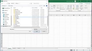 How to Import a Text file into Excel - Office 365