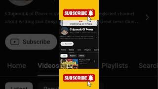 Chipmunk Of Power Authortube Writertube #writer #writing