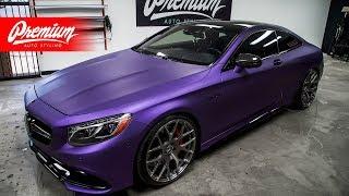 Watch Us Vinyl Wrap This Car! Mercedes Benz S63 AMG