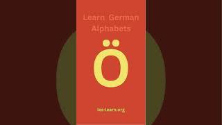 learn german alphabet pronunciation Ö