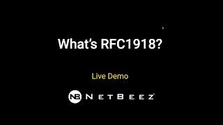 What is RFC1918?