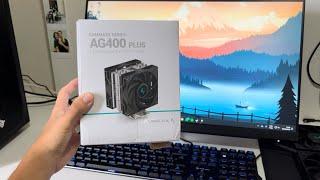 Unboxing + Teste Air Cooler AG 400 Plus Deepcool no ryzen AMD Ryzen 5 5600