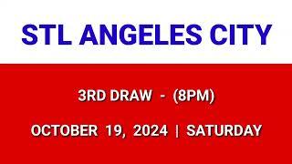 STL ANGELES 3rd draw result today 8PM draw evening result Philippines October 19, 2024 Saturday