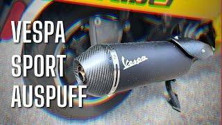 Vespa Sportauspuff - Optik und Sound auf einer Vespa GTS 300