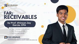 FAR: Receivables by Prof. Vhinson Garcia, CPA