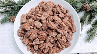 Cinnamon Sugar Pecans!! EASY!!