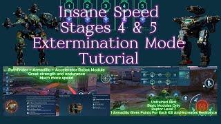 F2P Hangar Extermination Mode Stage 4 & 5 | Pathfinder Raptor Legal Speed ​​Hack | war robots